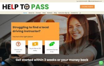 Help To Pass (small business web design for Bristol driving school)