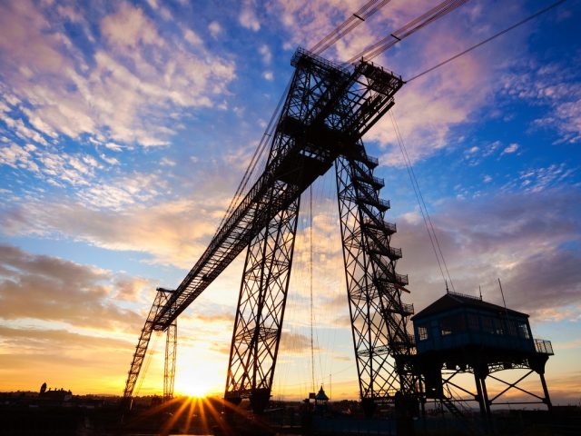 Newport Transporter Bridge - a masterpiece of engineering design in Newport, Gwent, South Wales